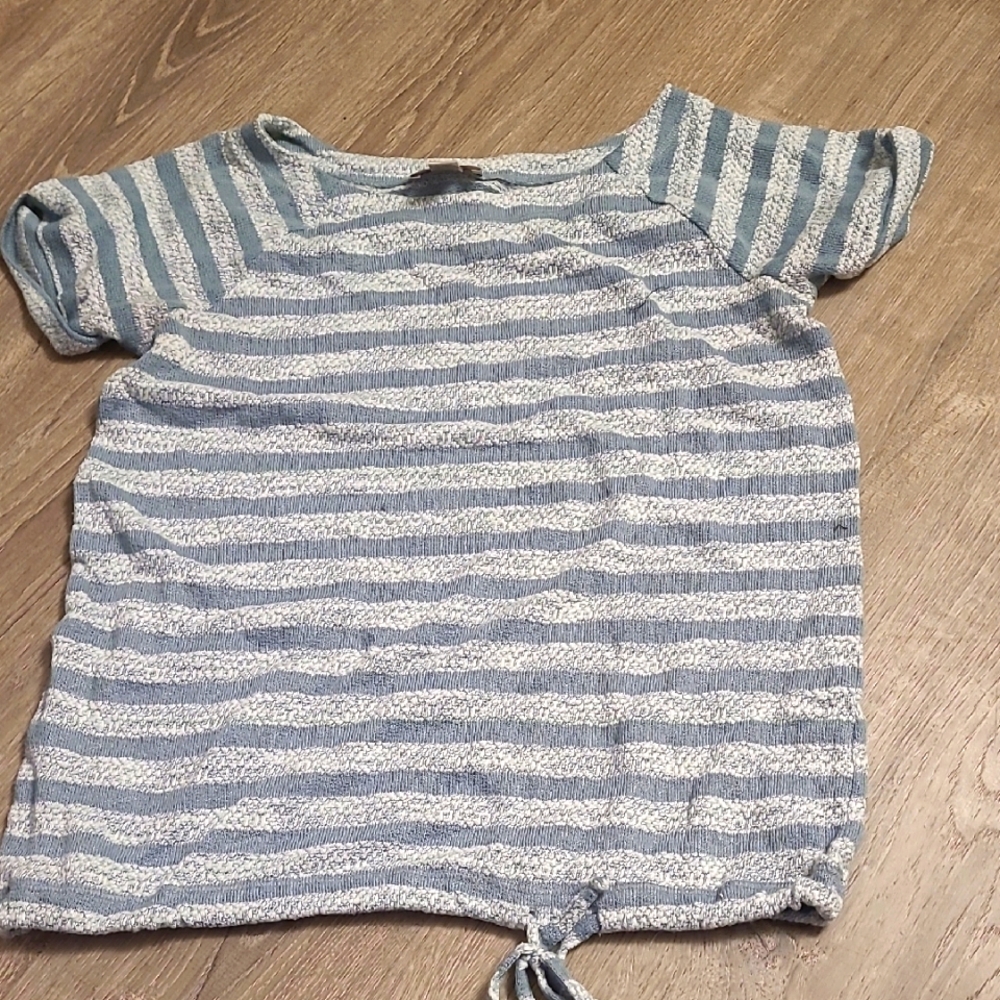 LOFT small Shirt Striped Blue White